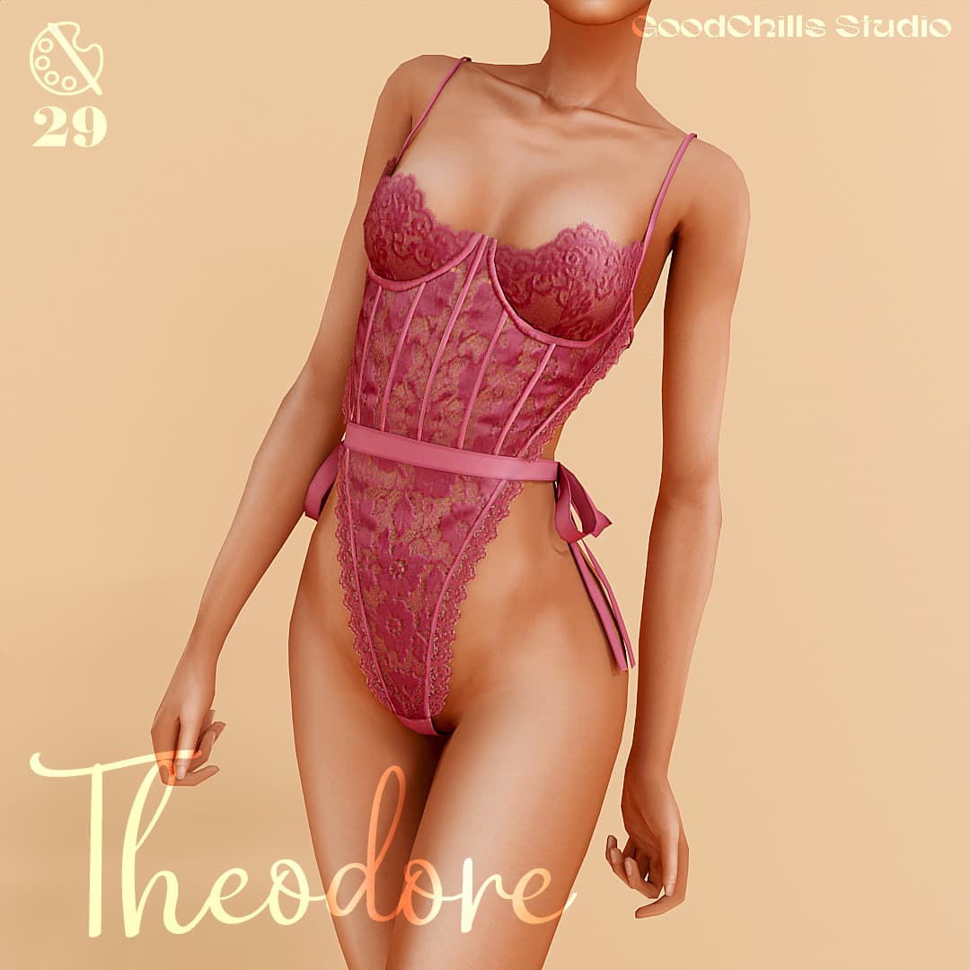Боди Lingerie Theodore Bustier High-Leg Teddy